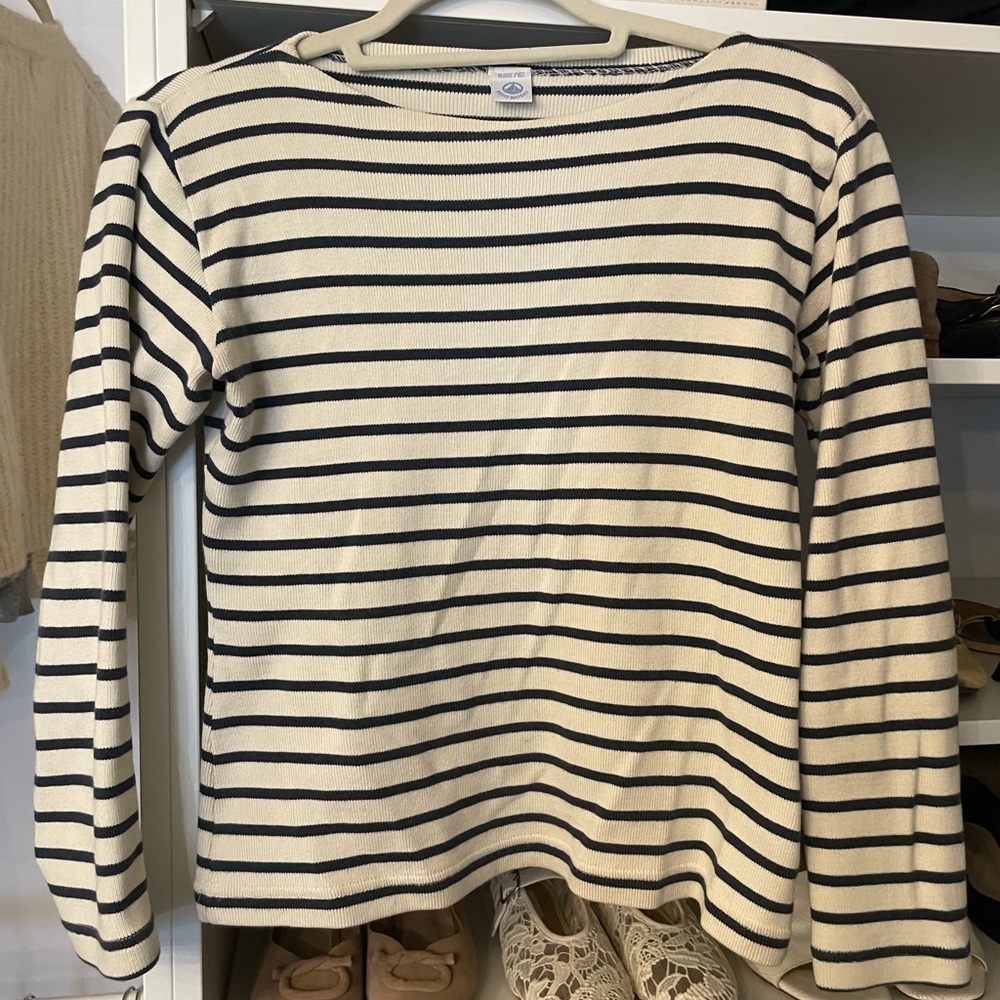 Petit Bateau Classic Striped Long Sleeve Top